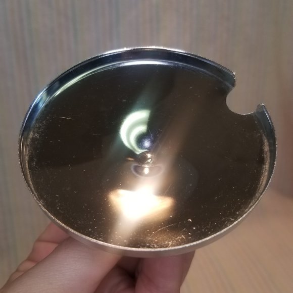 Vintage Libbey Glass Sweet n' Low Logo Sugar Bowl Silver Clear Glass Chrome Lid - Picture 8 of 8